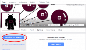 Introduce your Facebook Services